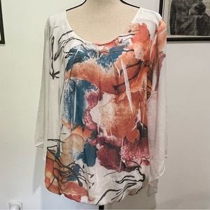 Gorgeous AGB blouse top sz 3x